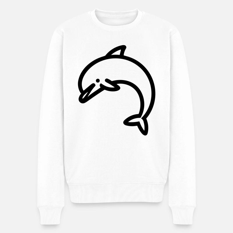 dauphin - Pull Premium bio Homme - blanc