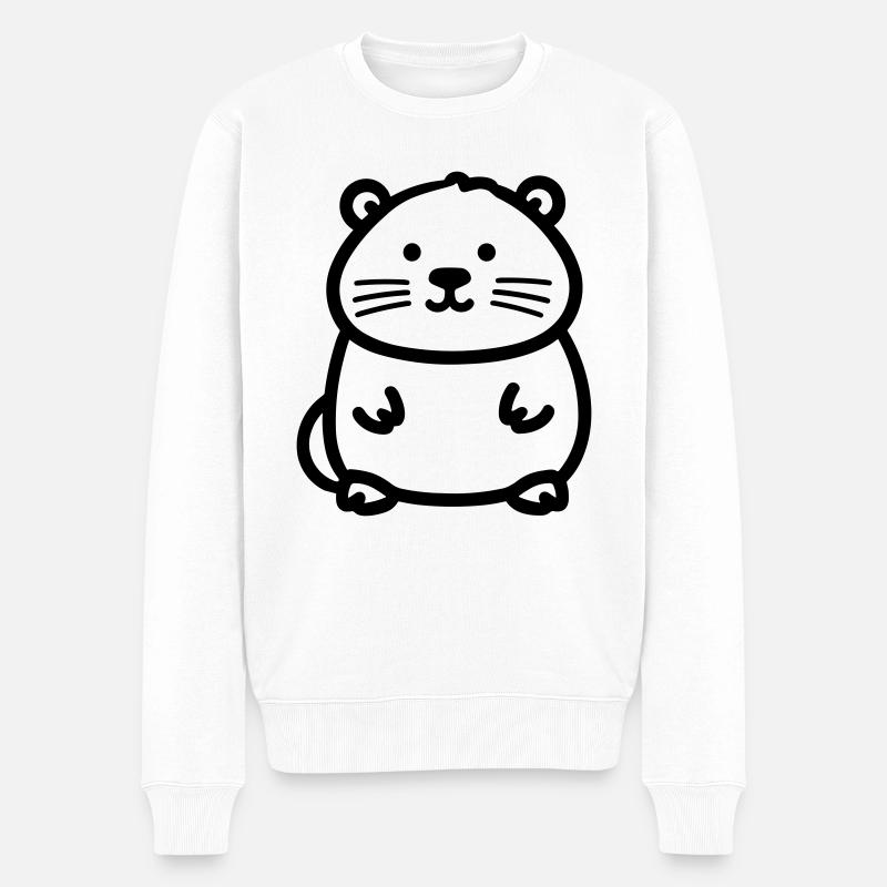 Bieber - Männer Premium Bio Pullover - Weiß