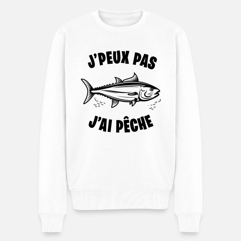 J'peux pas j'ai pêche - Pull Premium bio Homme - blanc