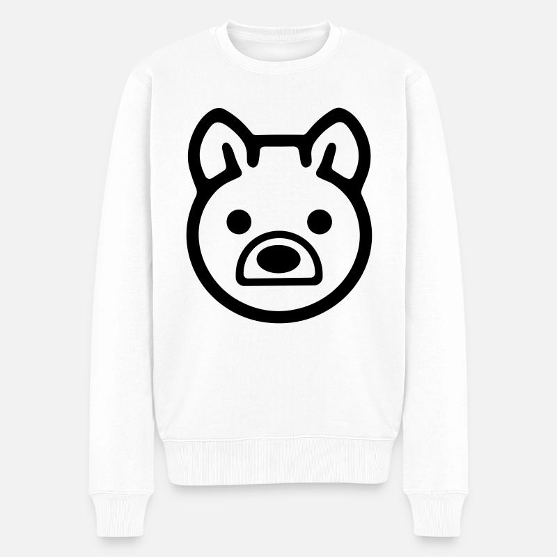 Chien - Pull Premium bio Homme - blanc