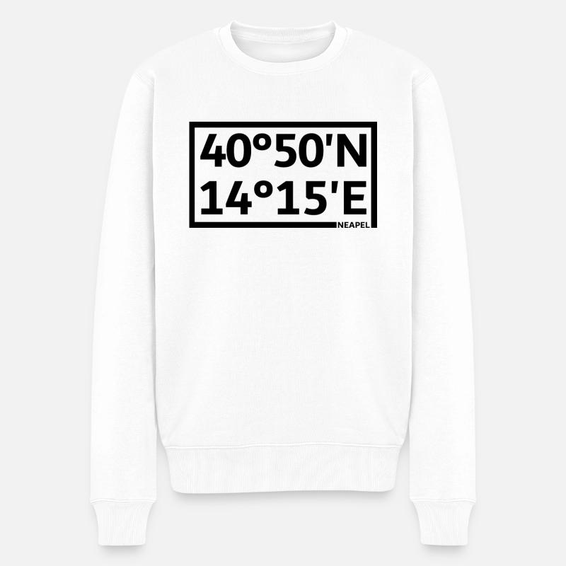 Coordonnées de Naples - Pull Premium bio Homme - blanc