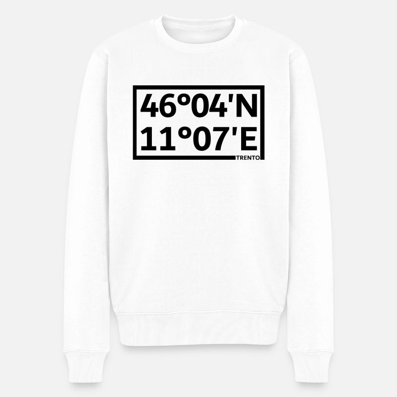 Coordonnées de Trente - Pull Premium bio Homme - blanc
