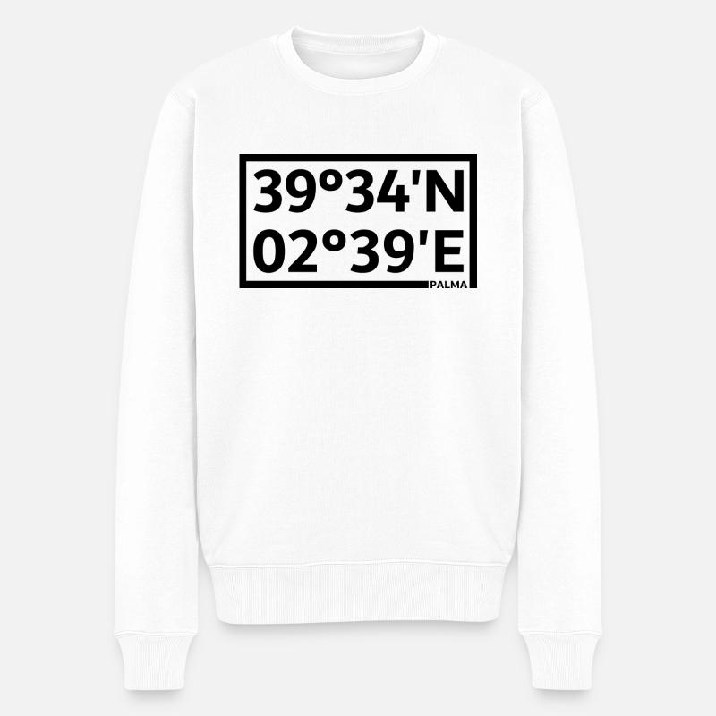 Coordonnées de Palma - Pull Premium bio Homme - blanc