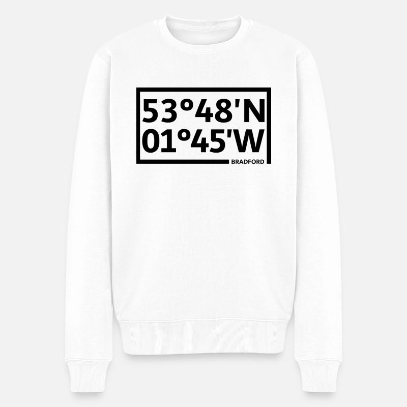 Coordonnées de Bradford - Pull Premium bio Homme - blanc
