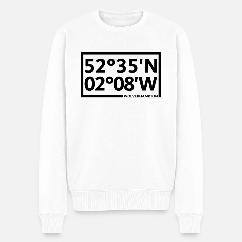 Wolverhampton Coordinates - Men's Premium Organic Jumper - white