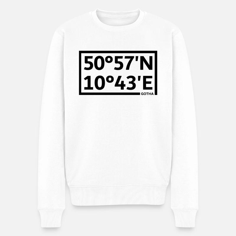 Coordonnées de Gotha - Pull Premium bio Homme - blanc