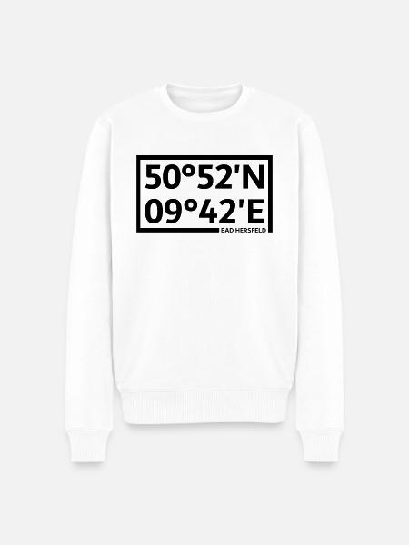 Coordonnées de Bad Hersfeld - Pull Premium bio Homme - blanc