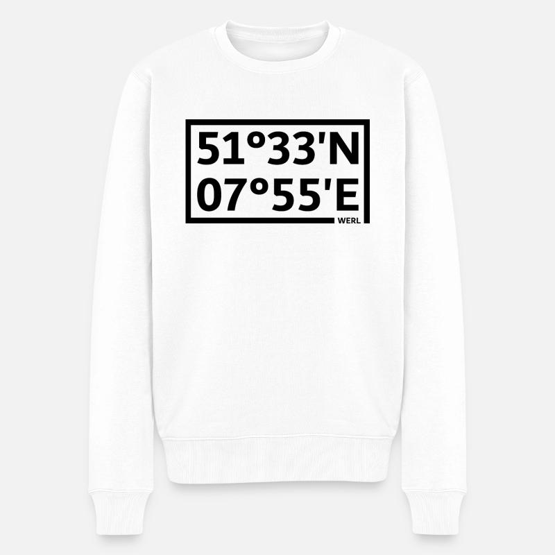 Coordonnées Werl - Pull Premium bio Homme - blanc
