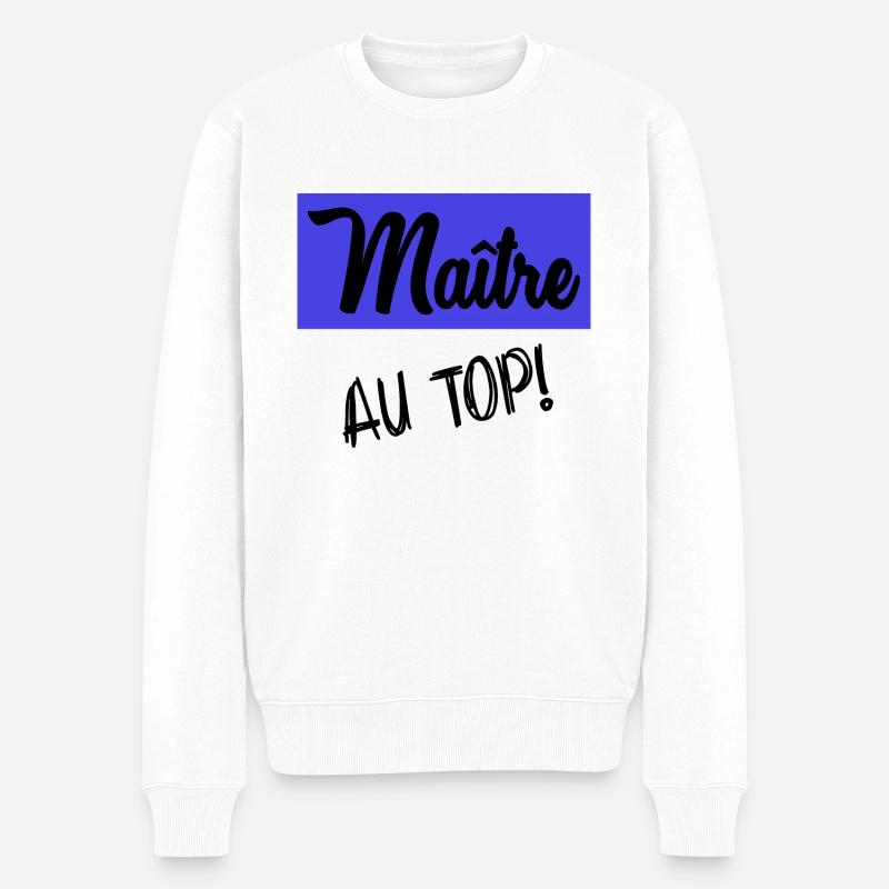 MEISTER - Männer Premium Bio Pullover - Weiß