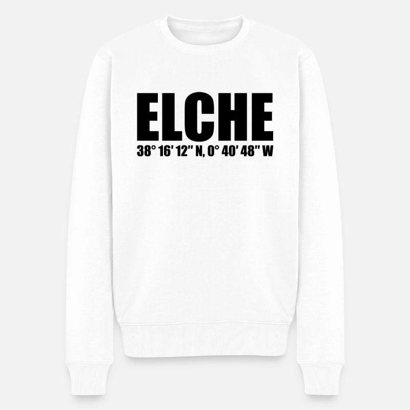 Coordonnées d’Elche - Pull Premium bio Homme - blanc
