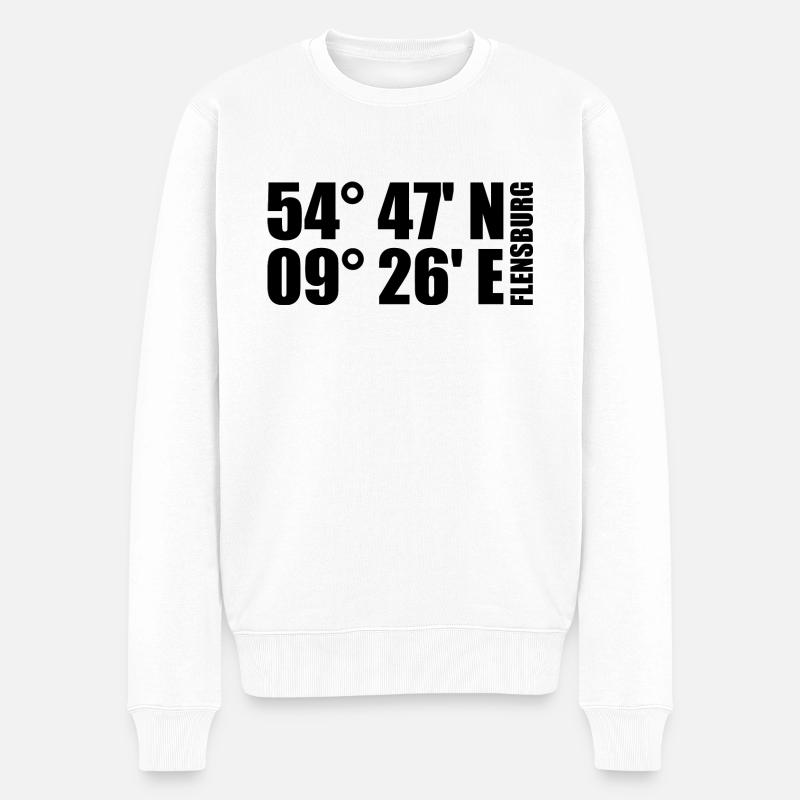 Coordonnées de Flensburg - Pull Premium bio Homme - blanc