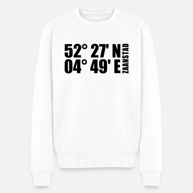 Zaanstad coordinates - Men's Premium Organic Jumper - white