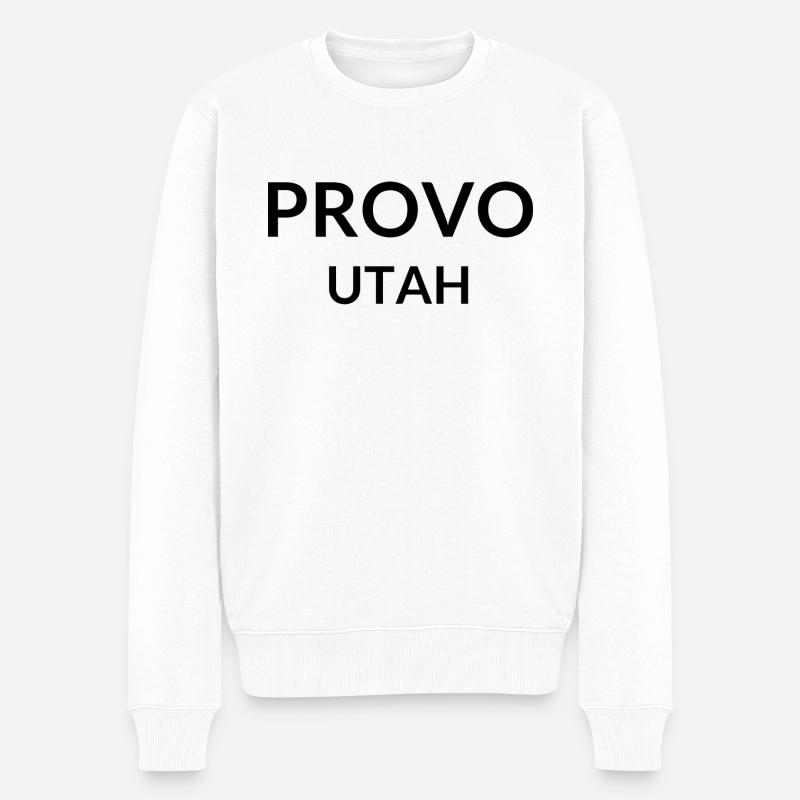 Provo, Utah, États-Unis - Pull Premium bio Homme - blanc