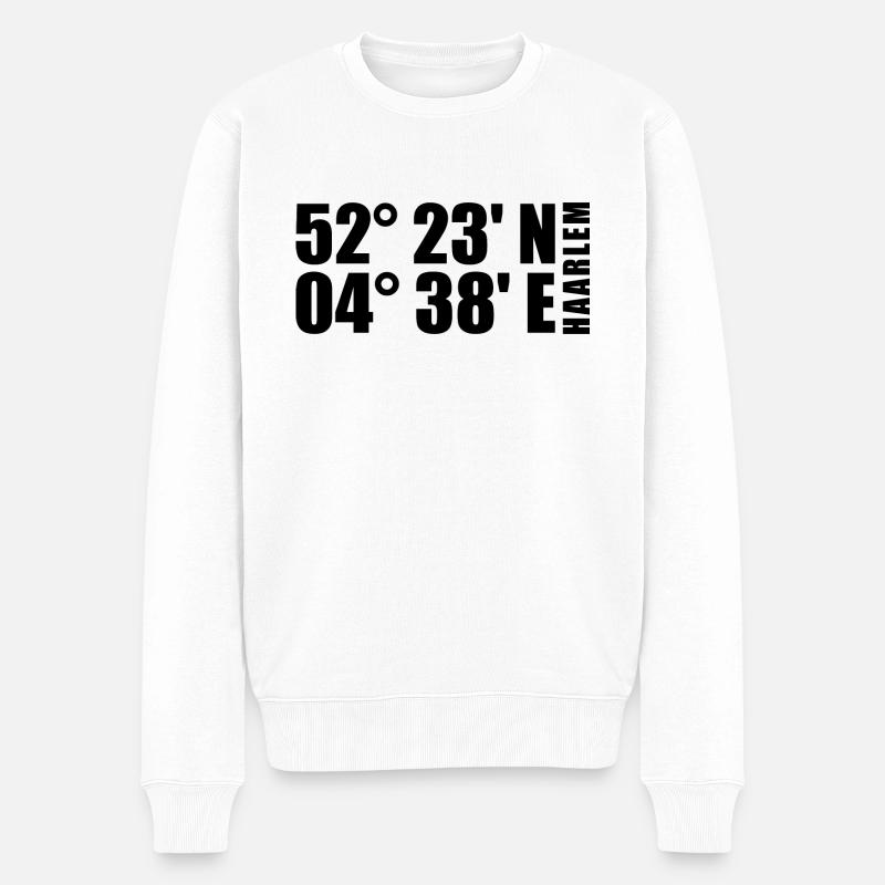 Coordonnées de Haarlem - Pull Premium bio Homme - blanc