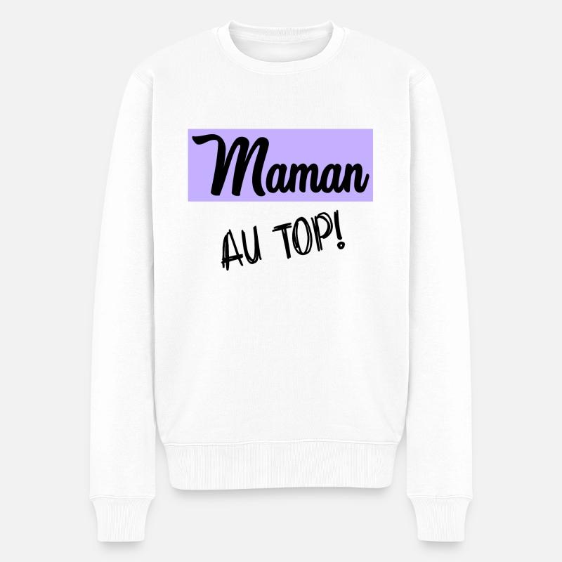 FÊTE DES MÈRES - Pull Premium bio Homme - blanc