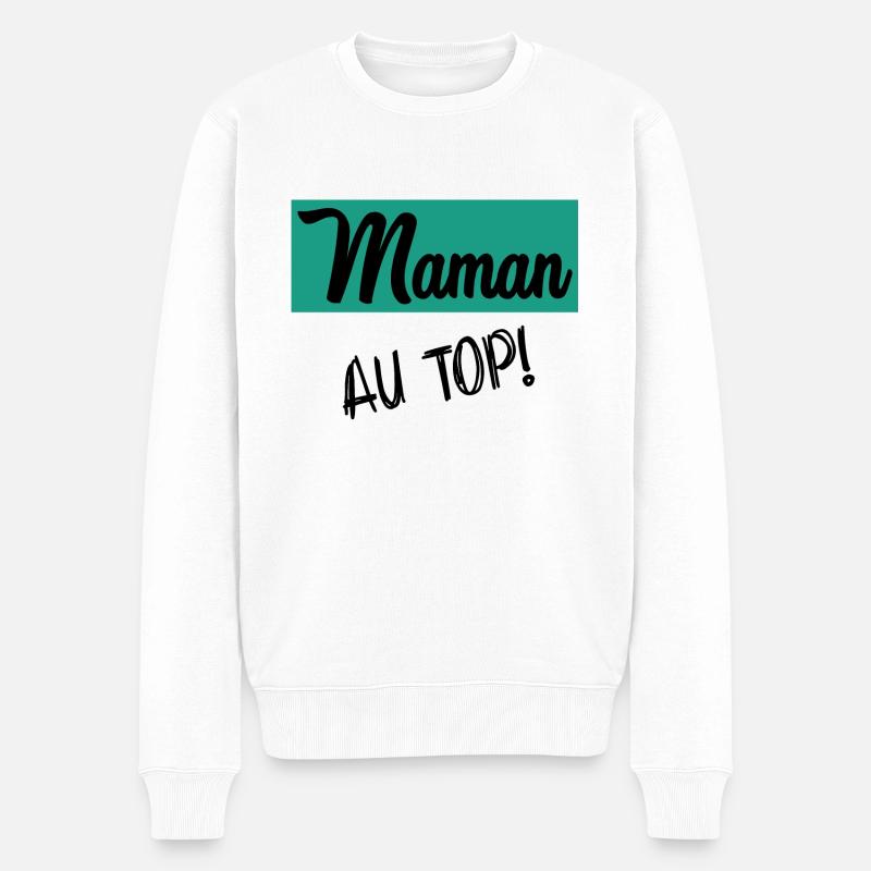 MAMAN - Pull Premium bio Homme - blanc
