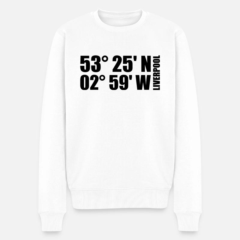 Coordonnées de Liverpool - Pull Premium bio Homme - blanc