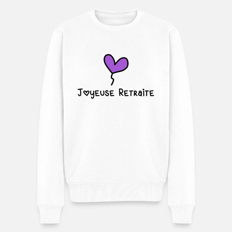 RETRAITE - Pull Premium bio Homme - blanc