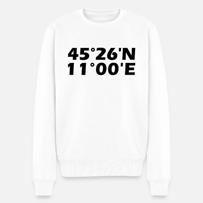 Coordonnées de Vérone - Pull Premium bio Homme - blanc