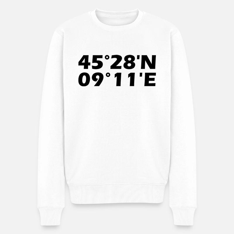 Coordonnées de Milan - Pull Premium bio Homme - blanc