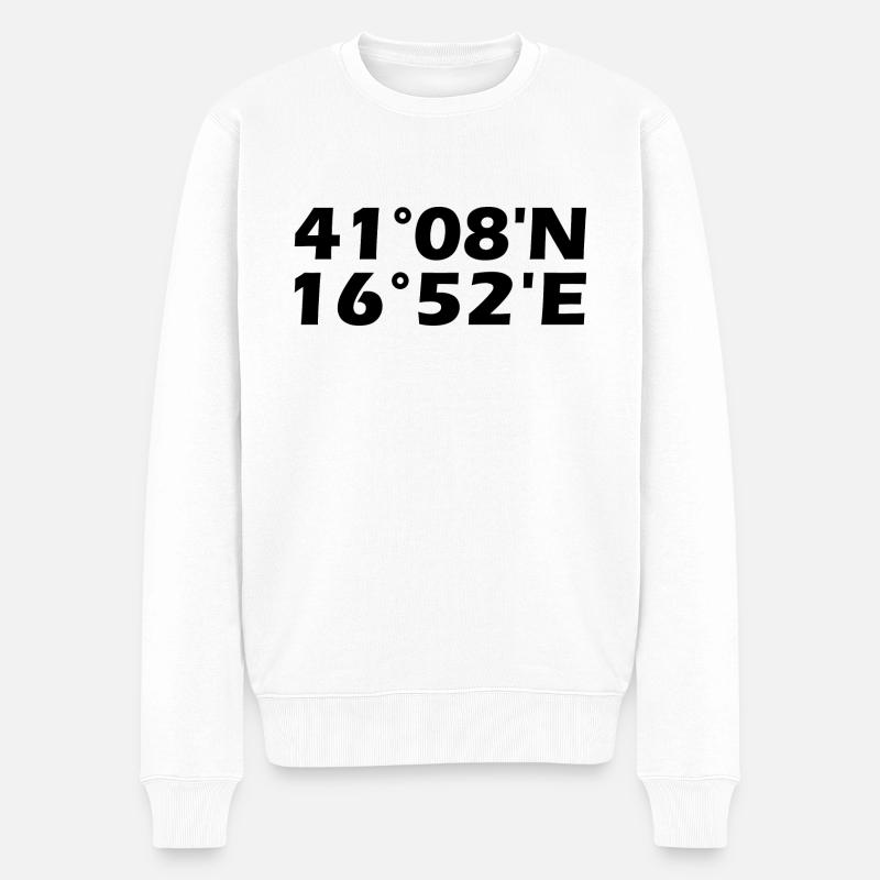 Coordonnées Bari - Pull Premium bio Homme - blanc