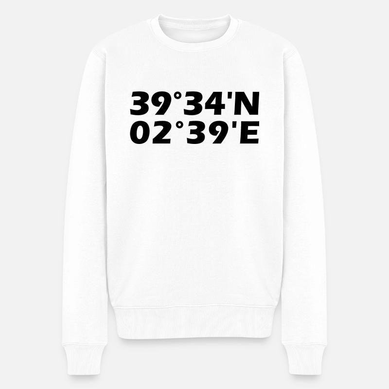 Coordonnées de Palma - Pull Premium bio Homme - blanc