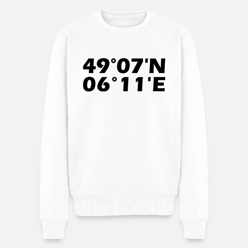 Coordonnées Metz - Pull Premium bio Homme - blanc