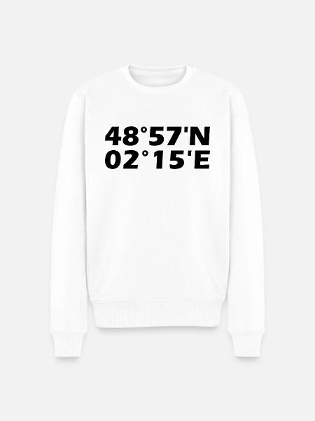 Argenteuil Coordinates - Men's Premium Organic Jumper - white
