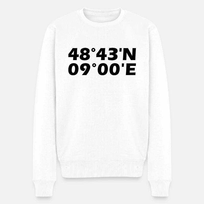 Coordonnées de Sindelfingen - Pull Premium bio Homme - blanc