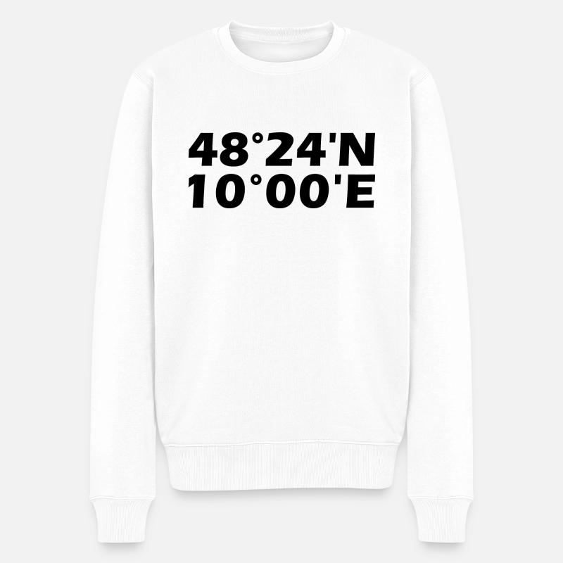 Coordonnées Neu-Ulm - Pull Premium bio Homme - blanc