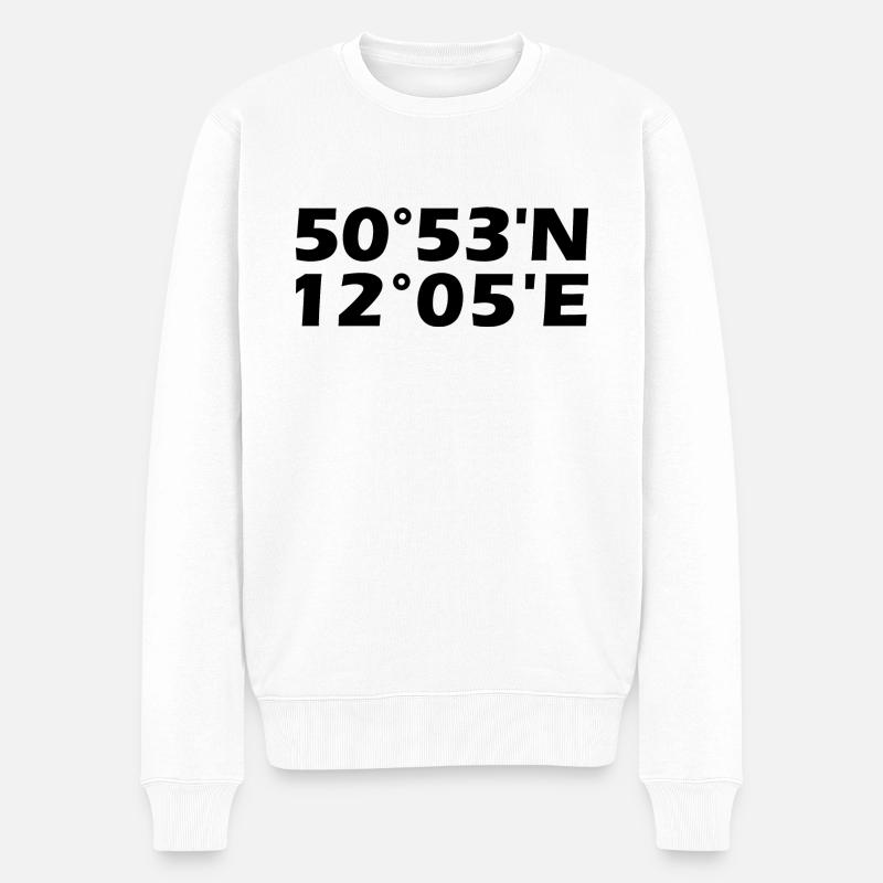 Gera coordinates - Men's Premium Organic Jumper - white