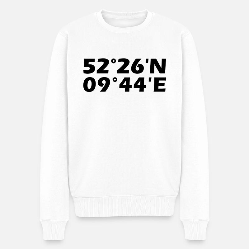 Coordonnées de Langenhagen - Pull Premium bio Homme - blanc