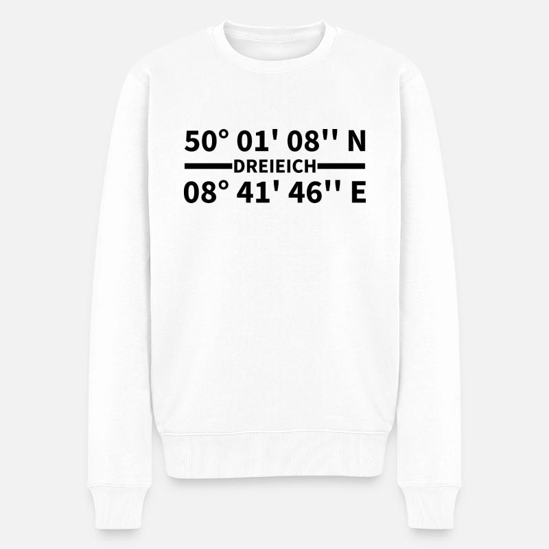 Coordonnées de Dreieich - Pull Premium bio Homme - blanc