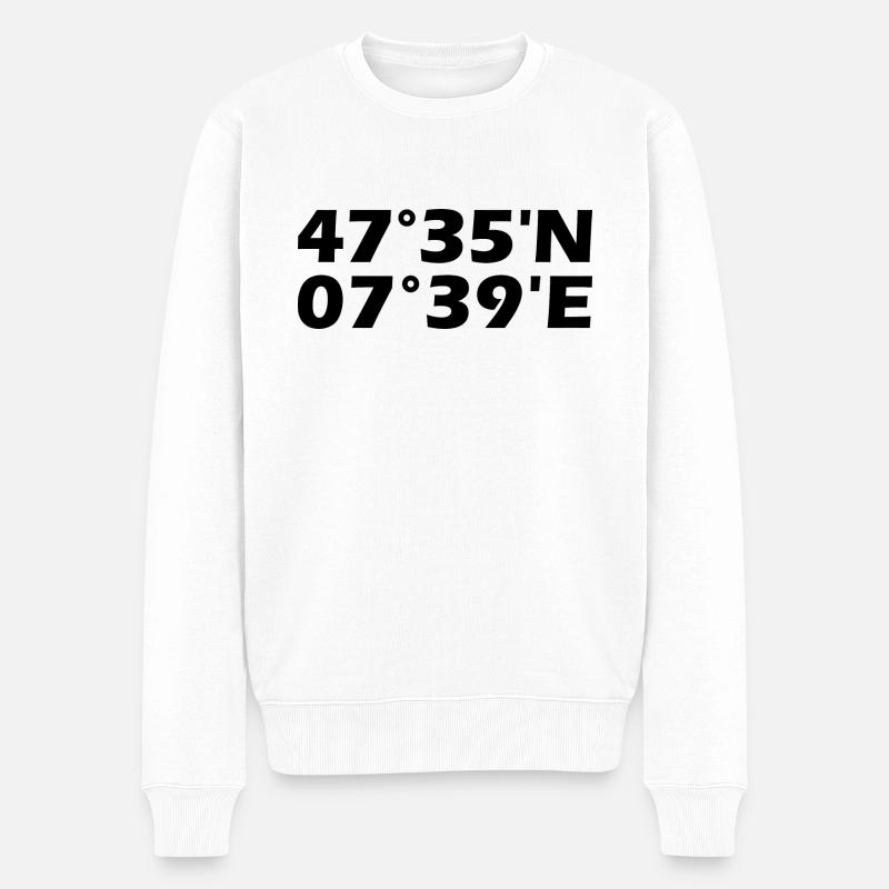 Coordonnées de Riehen - Pull Premium bio Homme - blanc