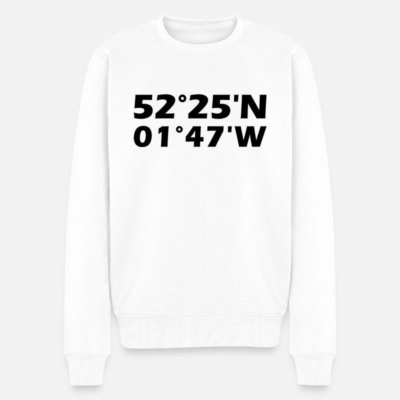 Coordonnées de Solihull - Pull Premium bio Homme - blanc