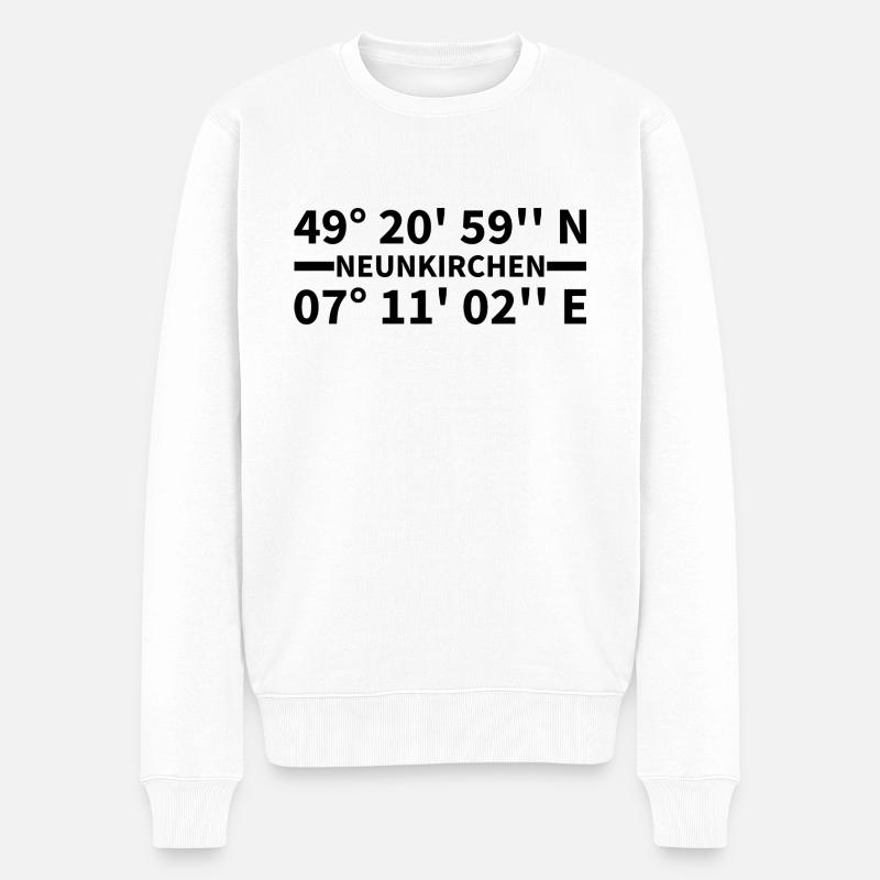 Neunkirchen coordinates - Men's Premium Organic Jumper - white