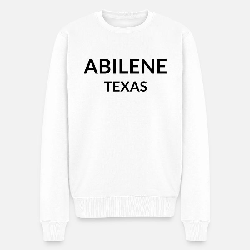 Abilene, Texas, États-Unis - Pull Premium bio Homme - blanc