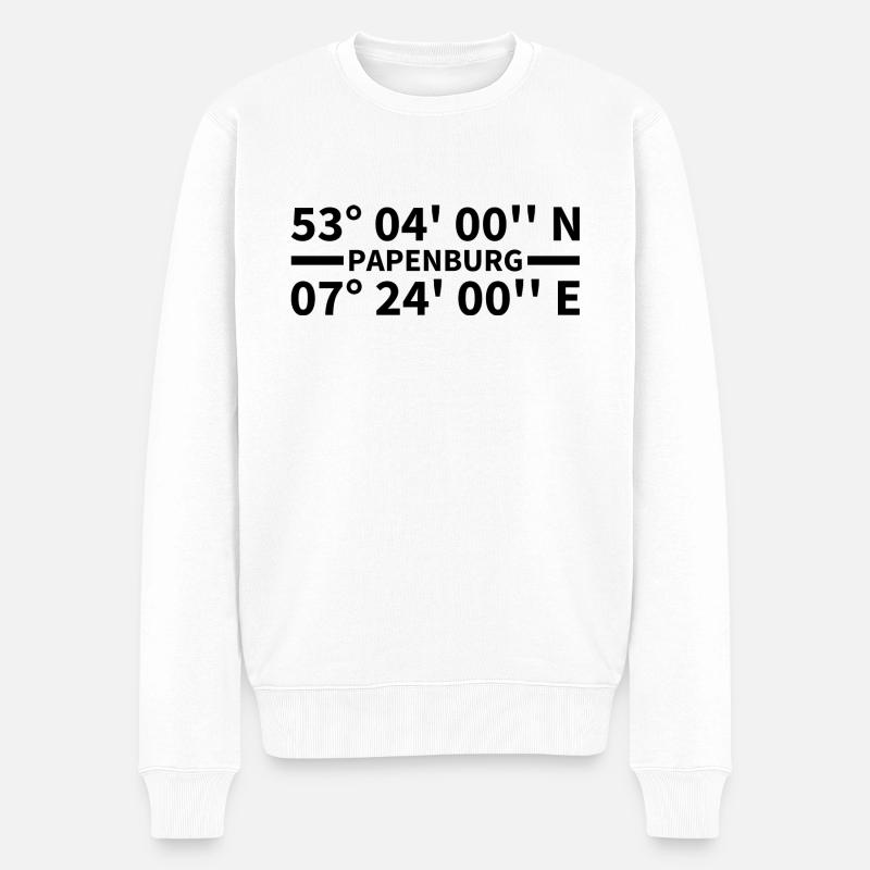 Coordonnées Papenburg - Pull Premium bio Homme - blanc