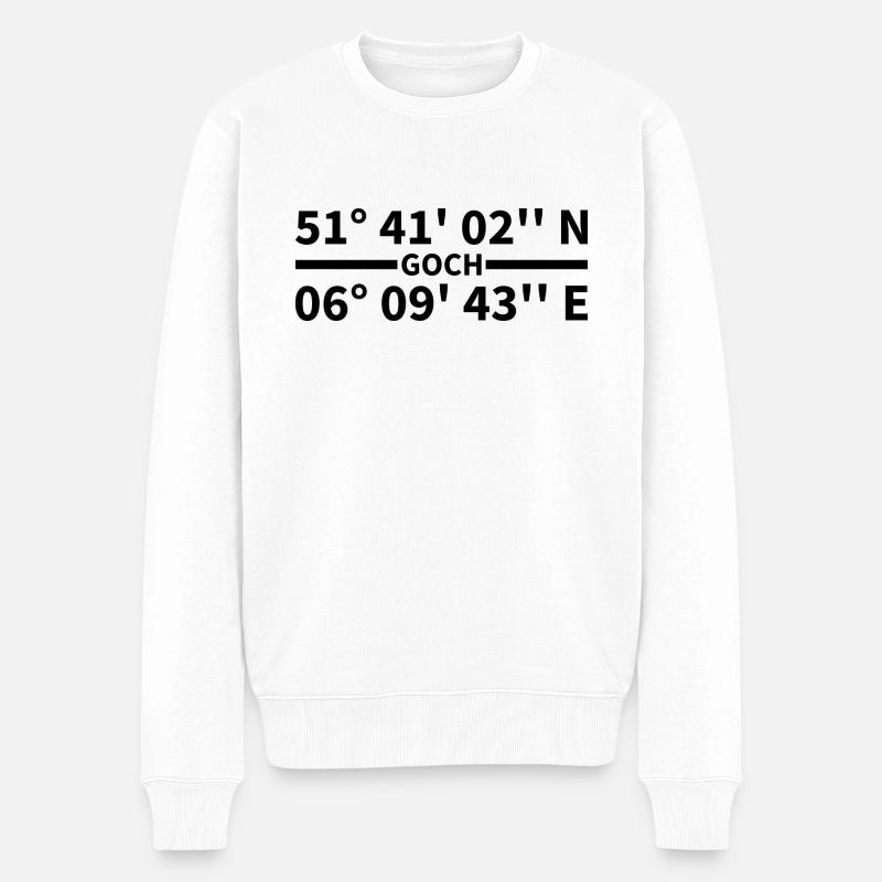 Coordonnées de Goch - Pull Premium bio Homme - blanc