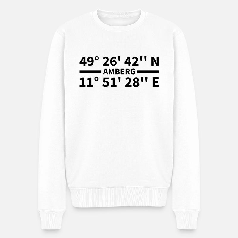 Coordonnées d’Amberg - Pull Premium bio Homme - blanc
