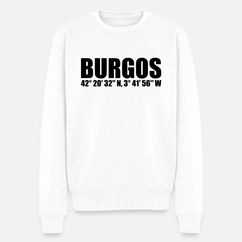 Coordonnées de Burgos - Pull Premium bio Homme - blanc