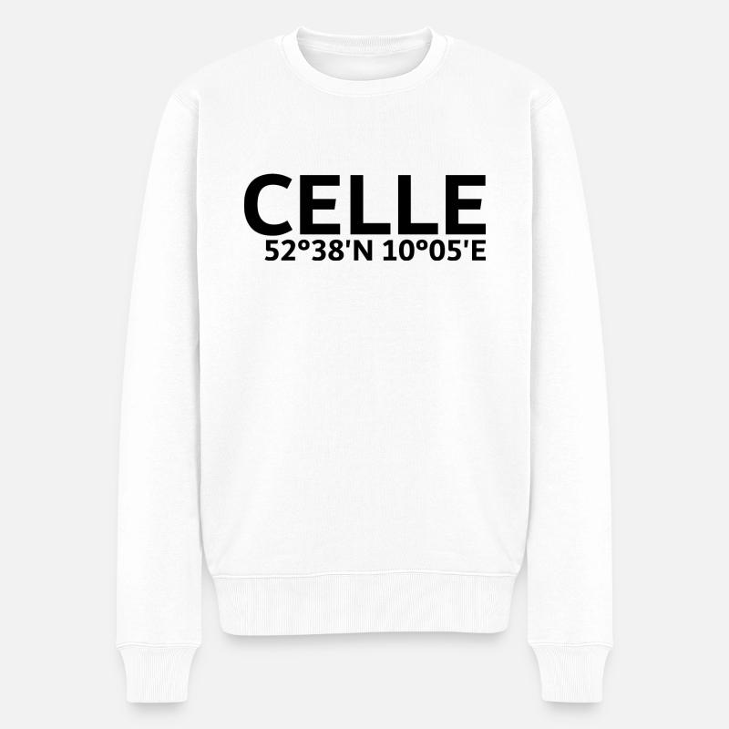Coordonnées de celle - Pull Premium bio Homme - blanc