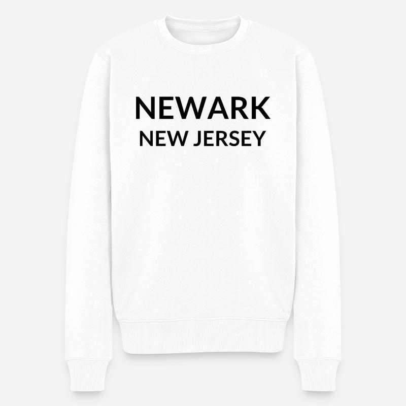 Newark New Jersey États-Unis - Pull Premium bio Homme - blanc