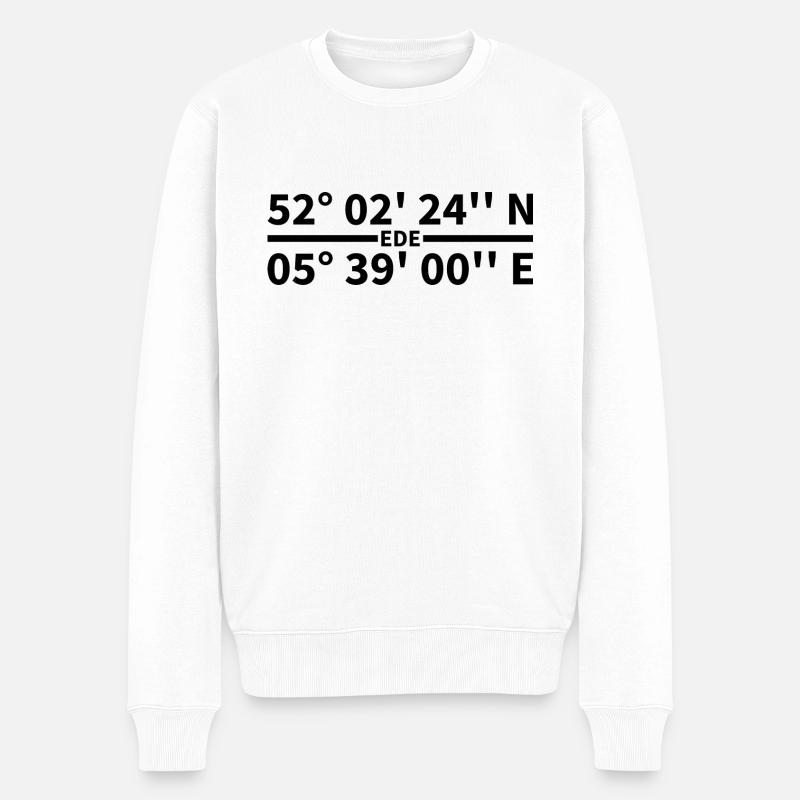 Coordonnées Ede - Pull Premium bio Homme - blanc