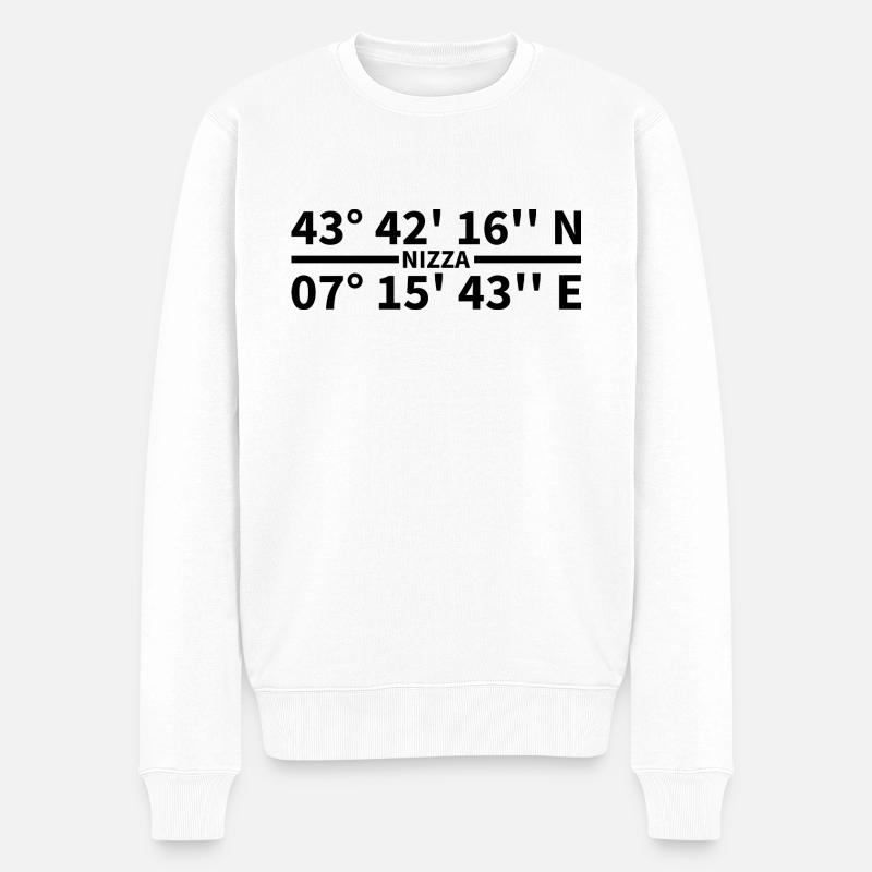 Coordonnées agréables - Pull Premium bio Homme - blanc