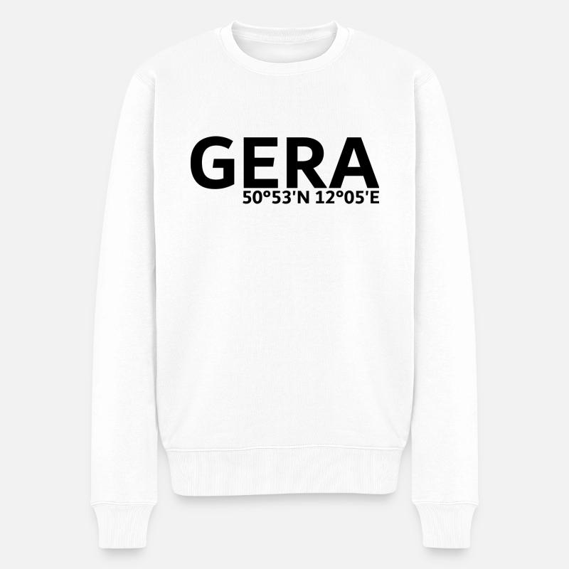 Coordonnées Gera - Pull Premium bio Homme - blanc