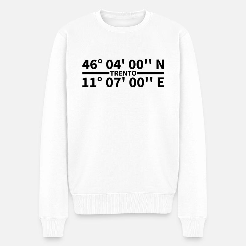 Coordonnées de Trento - Pull Premium bio Homme - blanc