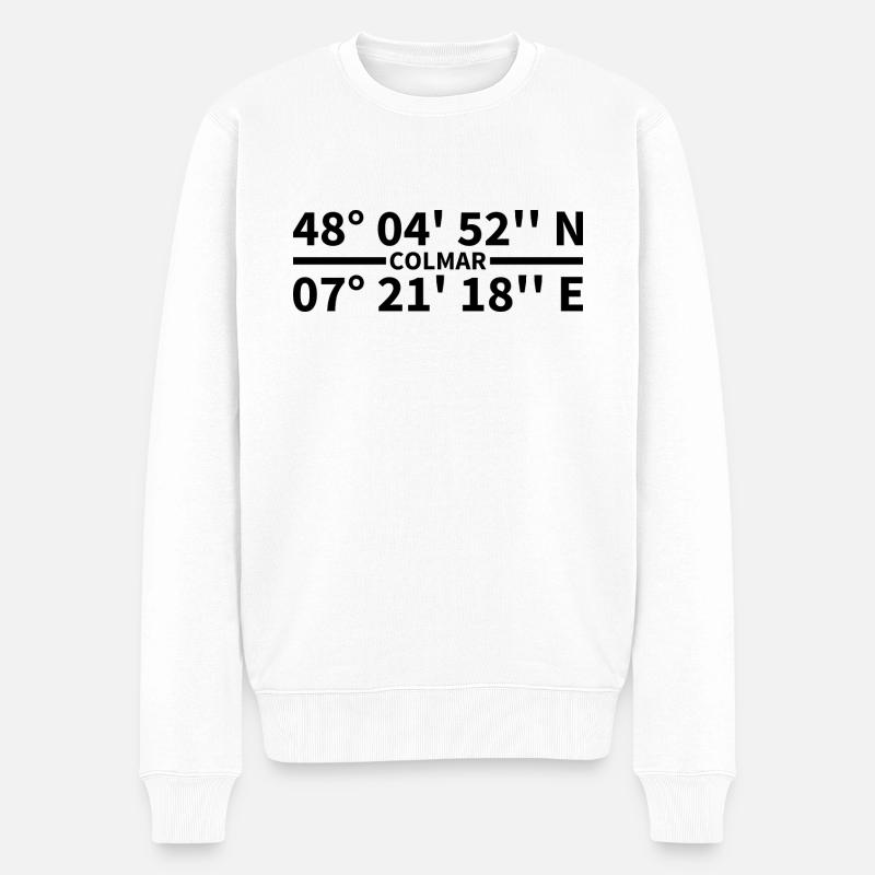 Coordonnées de Colmar - Pull Premium bio Homme - blanc