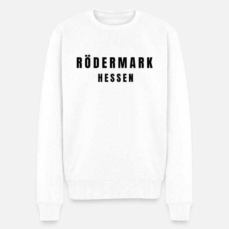 Rödermark⁠ Hessen - Männer Premium Bio Pullover - Weiß
