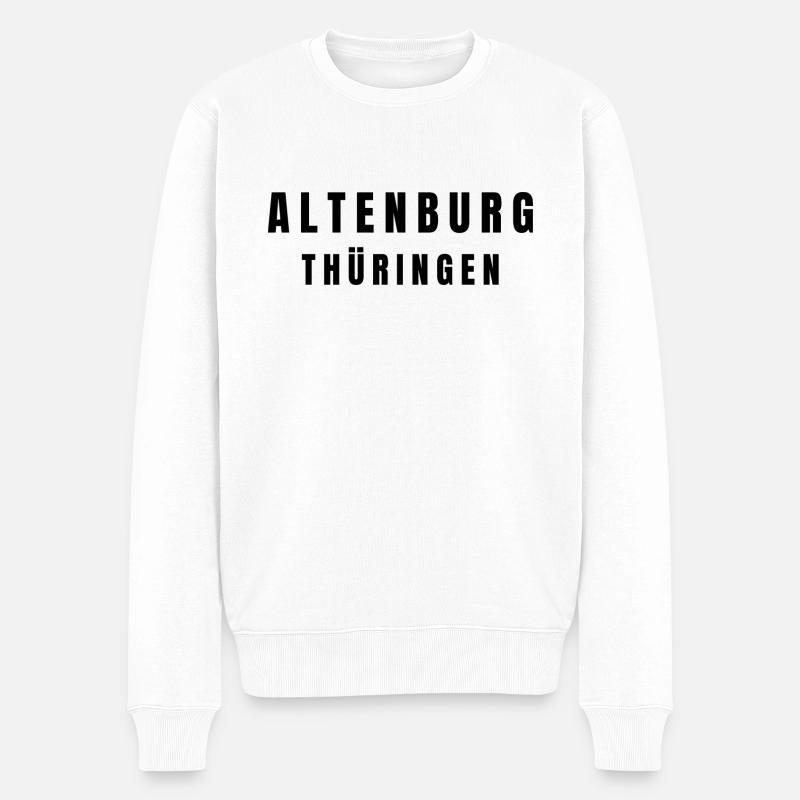 Altenburg, Thuringe - Pull Premium bio Homme - blanc